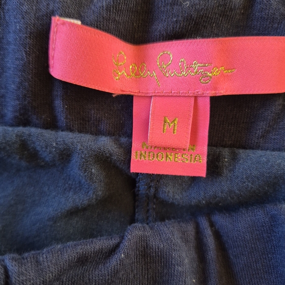 Lilly Pulitzer Navy Mini Skort with Gold Buttons - Picture 8 of 9